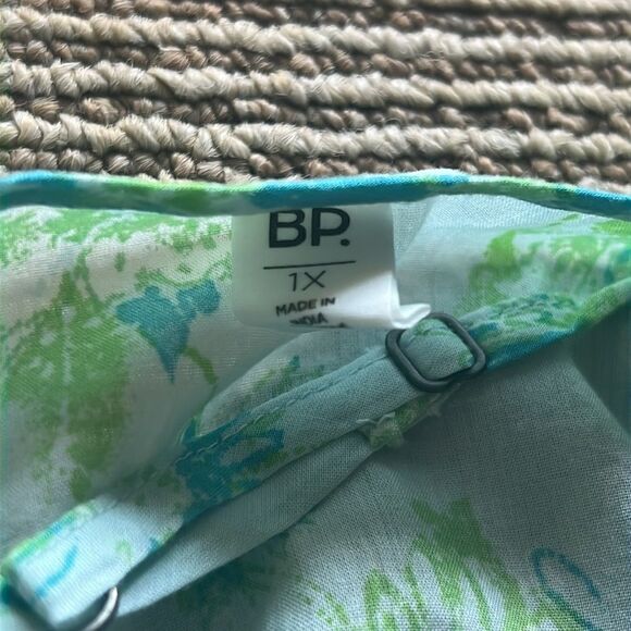 NWT B.P floral tank top green 1X - Picture 7 of 7